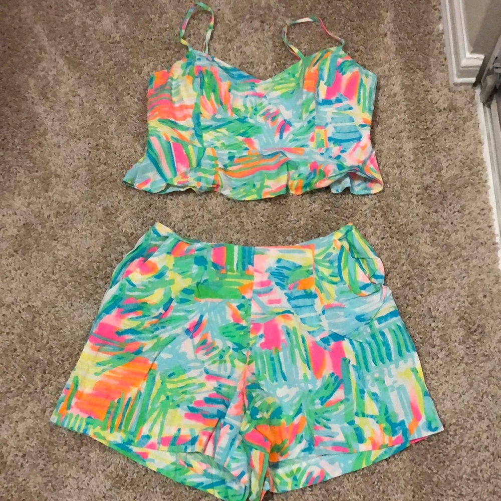 Lilly Pulitzer EUC Two Piece Set Sz 0